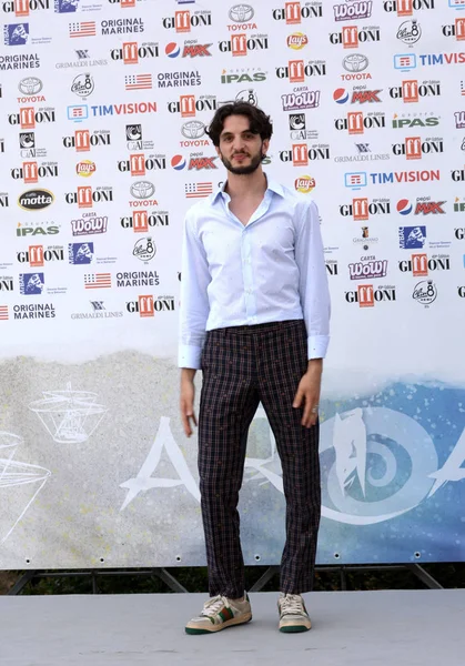 Giffoni Valle Piana, Sa, İtalya - 25 Temmuz 2019 : Giacomo Ferrara Giffoni Film Festivali'nde 2019 - 25 Temmuz 2019'da Giffoni Valle Piana, İtalya.