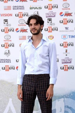 Giffoni Valle Piana, Sa, İtalya - 25 Temmuz 2019 : Giacomo Ferrara Giffoni Film Festivali'nde 2019 - 25 Temmuz 2019'da Giffoni Valle Piana, İtalya.