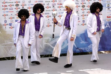 Giffoni Valle Piana, Sa, İtalya - 25 Temmuz 2019 : Ambaradan - The Tamarros at Giffoni Film Festivali 2019 - 25 Temmuz 2019'da Giffoni Valle Piana, İtalya.