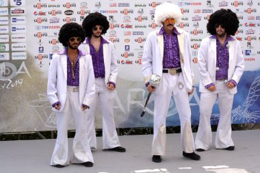 Giffoni Valle Piana, Sa, İtalya - 25 Temmuz 2019 : Ambaradan - The Tamarros at Giffoni Film Festivali 2019 - 25 Temmuz 2019'da Giffoni Valle Piana, İtalya.