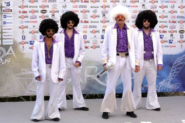 Giffoni Valle Piana, Sa, İtalya - 25 Temmuz 2019 : Ambaradan - The Tamarros at Giffoni Film Festivali 2019 - 25 Temmuz 2019'da Giffoni Valle Piana, İtalya.