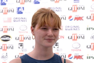 Giffoni Valle Piana, Sa, İtalya - 24 Temmuz 2019 : Ines Asseron Giffoni Film Festivali'nde 2019 - 24 Temmuz 2019'da Giffoni Valle Piana, İtalya.