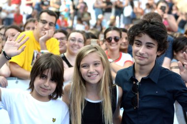 Giffoni Valle Piana, Sa, İtalya - 21 Temmuz 2019 : Cast Tv Dizisi : 