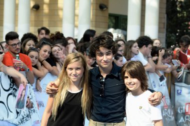 Giffoni Valle Piana, Sa, İtalya - 21 Temmuz 2019 : Cast Tv Dizisi : 