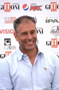 Giffoni Valle Piana, Sa, İtalya - 22 Temmuz 2019 : Ivan Cotroneo Giffoni Film Festivali'nde 2019 - 22 Temmuz 2019'da Giffoni Valle Piana, İtalya.