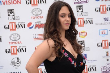 Giffoni Valle Piana, Sa, İtalya - 22 Temmuz 2019 : Chiara Pia Aurora Giffoni Film Festivali'nde 2019 - 22 Temmuz 2019'da Giffoni Valle Piana, İtalya.