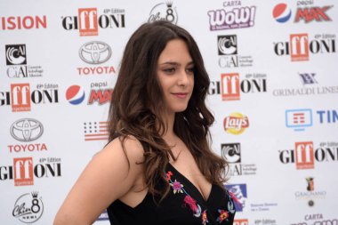 Giffoni Valle Piana, Sa, İtalya - 22 Temmuz 2019 : Chiara Pia Aurora Giffoni Film Festivali'nde 2019 - 22 Temmuz 2019'da Giffoni Valle Piana, İtalya.