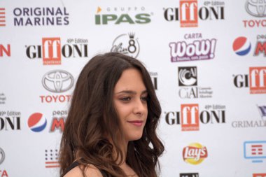 Giffoni Valle Piana, Sa, İtalya - 22 Temmuz 2019 : Chiara Pia Aurora Giffoni Film Festivali'nde 2019 - 22 Temmuz 2019'da Giffoni Valle Piana, İtalya.