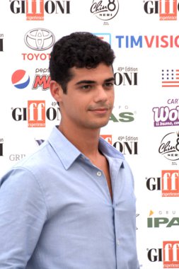 Giffoni Valle Piana, Sa, İtalya - 22 Temmuz 2019 : Emanuele Misuraca Giffoni Film Festivali'nde 2019 - 22 Temmuz 2019'da Giffoni Valle Piana, İtalya.