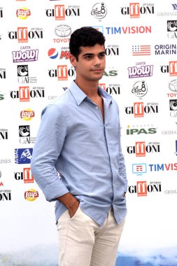 Giffoni Valle Piana, Sa, İtalya - 22 Temmuz 2019 : Emanuele Misuraca Giffoni Film Festivali'nde 2019 - 22 Temmuz 2019'da Giffoni Valle Piana, İtalya.