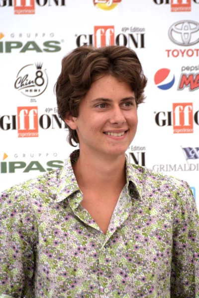 Giffoni Valle Piana, Sa, İtalya - 22 Temmuz 2019 : Ario Nikolaus Sgroi Giffoni Film Festivali'nde 2019 - 22 Temmuz 2019'da Giffoni Valle Piana, İtalya.