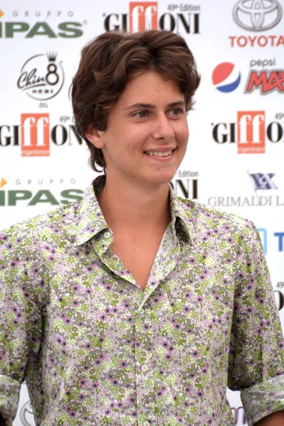 Giffoni Valle Piana, Sa, İtalya - 22 Temmuz 2019 : Ario Nikolaus Sgroi Giffoni Film Festivali'nde 2019 - 22 Temmuz 2019'da Giffoni Valle Piana, İtalya.