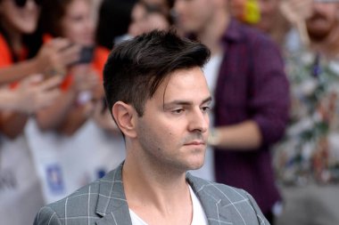 Giffoni Valle Piana, Sa, İtalya - 19 Temmuz 2019 : Daniel Marangiolo Giffoni Film Festivali'nde 2019 - 19 Temmuz 2019'da Giffoni Valle Piana, İtalya.