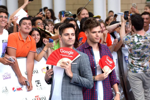 Giffoni Валле Piana Італія Липня 2019 Іпанеллас Даніель Марангіло Якопо — стокове фото