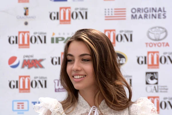 Giffoni Valle Piana Itálie Července 2019 Elisa Visari Filmovém Festivalu — Stock fotografie
