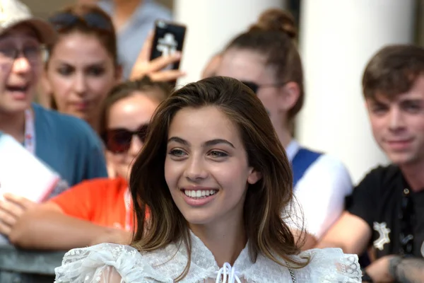 Giffoni Valle Piana, Sa, İtalya - 20 Temmuz 2019 : Elisa Visari Giffoni Film Festivali'nde 2019 - 20 Temmuz 2019'da Giffoni Valle Piana, İtalya.