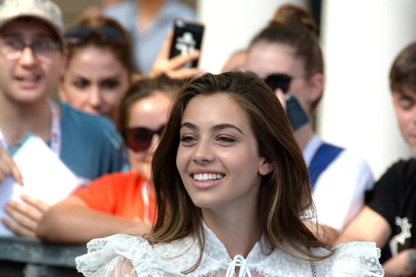 Giffoni Valle Piana, Sa, İtalya - 20 Temmuz 2019 : Elisa Visari Giffoni Film Festivali'nde 2019 - 20 Temmuz 2019'da Giffoni Valle Piana, İtalya.