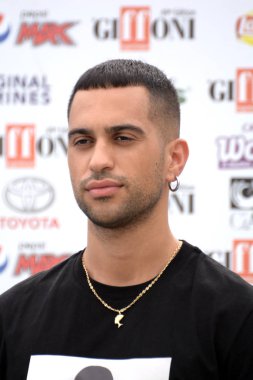 Giffoni Valle Piana, Sa, İtalya - 27 Temmuz 2019 : Mahmood Giffoni Film Festivali'nde 2019 - 27 Temmuz 2019'da Giffoni Valle Piana, İtalya.