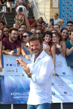 Giffoni Valle Piana, Sa, İtalya - 23 Temmuz 2019 : Paolo Conticini Giffoni Film Festivali'nde 2019 - 23 Temmuz 2019'da Giffoni Valle Piana, İtalya.