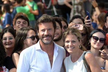 Giffoni Valle Piana, Sa, İtalya - 23 Temmuz 2019 : Paolo Conticini Giffoni Film Festivali'nde 2019 - 23 Temmuz 2019'da Giffoni Valle Piana, İtalya.