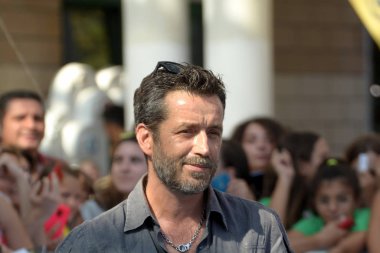 Giffoni Valle Piana, Sa, İtalya - 24 Temmuz 2019 : Daniele Silvestri Giffoni Film Festivali'nde 2019 - 24 Temmuz 2019'da Giffoni Valle Piana, İtalya.