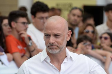 Giffoni Valle Piana, Sa, İtalya - 27 Temmuz 2019 : Filippo Nigro Giffoni Film Festivali'nde 2019 - 27 Temmuz 2019'da Giffoni Valle Piana, İtalya.