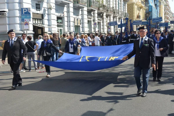 Italia Encuentro Nacional Asociación Italiana Marineros Salerno Septiembre 2019 — Foto de Stock