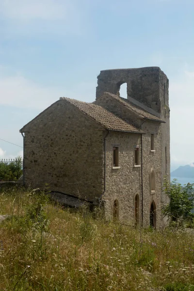 Włochy Widok Sanktuarium Tubenna Castiglione Del Genovesi Czerwca 2020 — Zdjęcie stockowe