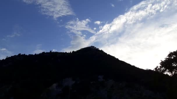 Lapso Tempo Paisagem Montanha Giffoni Valle Piana Itália Junho 2020 — Vídeo de Stock