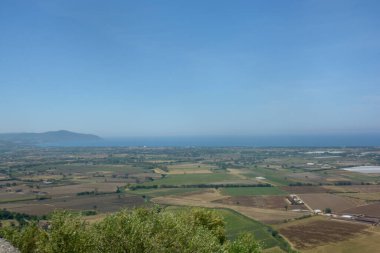 İtalya: Capaccio Paestum 'un hava manzarası, 12 Temmuz 2020.