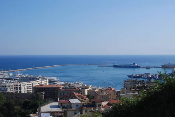 이탈리아 View Salerno Sea Landscape July 2020 — 스톡 사진