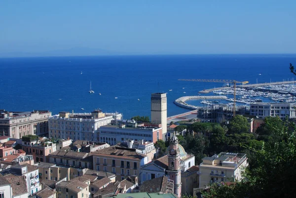 Italia Veduta Del Paesaggio Marino Salerno Luglio 2020 — Foto Stock