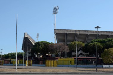 İtalya: Salerno 'daki Arechi Stadyumu manzarası, 1 Eylül 2020.