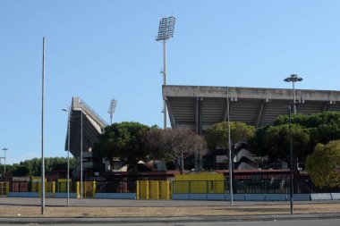İtalya: Salerno 'daki Arechi Stadyumu manzarası, 1 Eylül 2020.