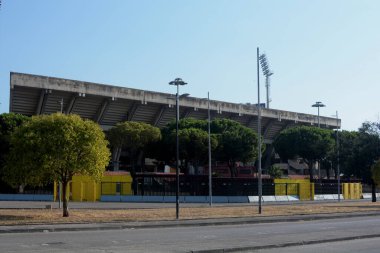 İtalya: Salerno 'daki Arechi Stadyumu manzarası, 1 Eylül 2020.