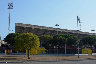 İtalya: Salerno 'daki Arechi Stadyumu manzarası, 1 Eylül 2020.