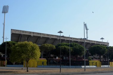 İtalya: Salerno 'daki Arechi Stadyumu manzarası, 1 Eylül 2020.