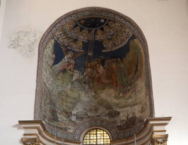 İtalya: Salerno Katedrali 'nin iç görünümü, 4 Eylül 2020.