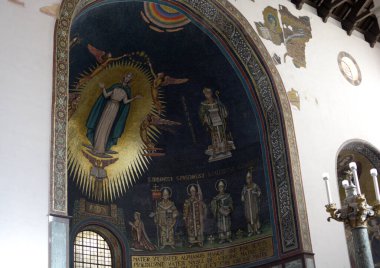 İtalya: Salerno Katedrali 'nin iç görünümü, 4 Eylül 2020.