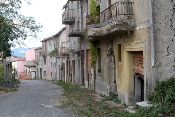 Italien Romagnano Monte Verlassene Stadt Süditalien September 2020 — Stockfoto