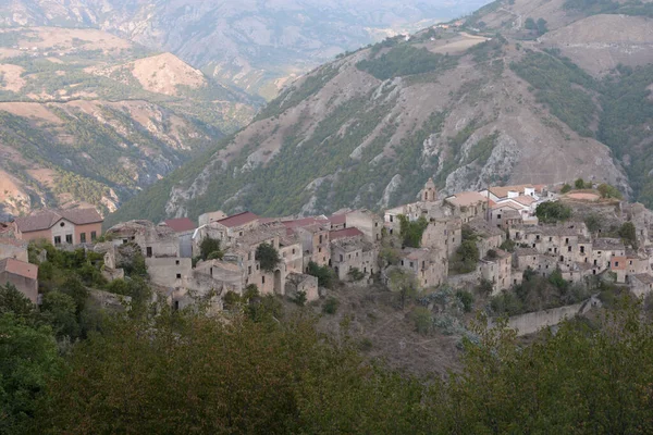 Italien Romagnano Monte Verlassene Stadt Süditalien September 2020 — Stockfoto