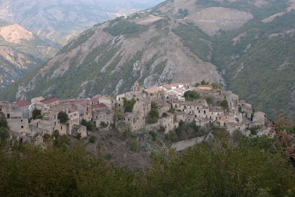 Italy Romagnano Monte Abandoned Town Southern Italy September 2020 — Stock Photo, Image