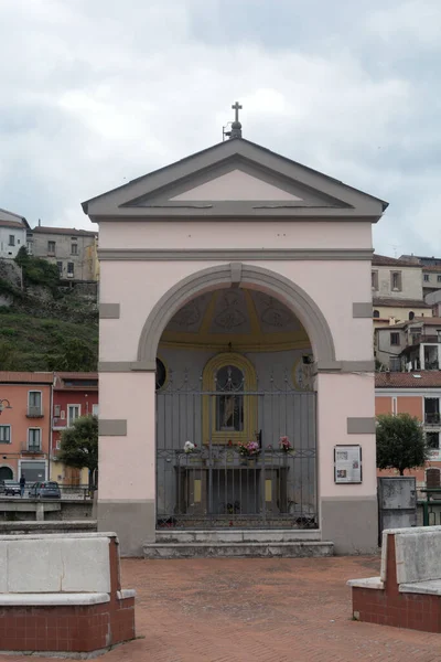 Italien Stadtlandschaft Polla Süditalien September 2020 — Stockfoto