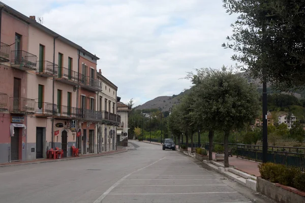 Italia Paisaje Urbano Polla Sur Italia Septiembre 2020 — Foto de Stock