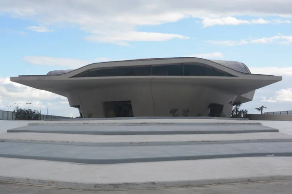 Vista Nova Estação Marítima Salerno Itália Outubro 2020 — Fotografia de Stock