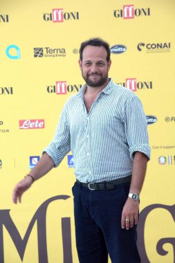 GIFFONI VALLE PIANA - 19 Temmuz 2025: Alessandro Emanuele D 'Ambrosi Giffoni Film Festivali 2025 - 19 Temmuz 2025 tarihinde Giffoni Valle Piana, İtalya.