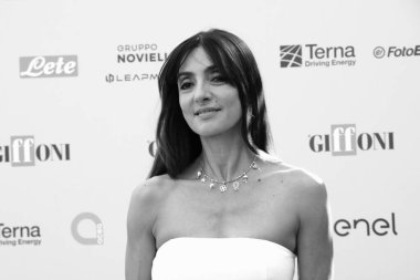 GiFFONI VALLE PİANA - 20 Temmuz 2025: Ambra Angiolini Giffoni Film Festivali 2025 - 20 Temmuz 2025 tarihinde Giffoni Valle Piana, İtalya.