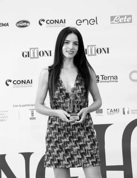 GiFFONI VALİNA PİANA - 25 Temmuz 2025: Aurora Ruffino Giffoni Film Festivali 2025 - 25 Temmuz 2025 tarihinde Giffoni Valle Piana, İtalya.