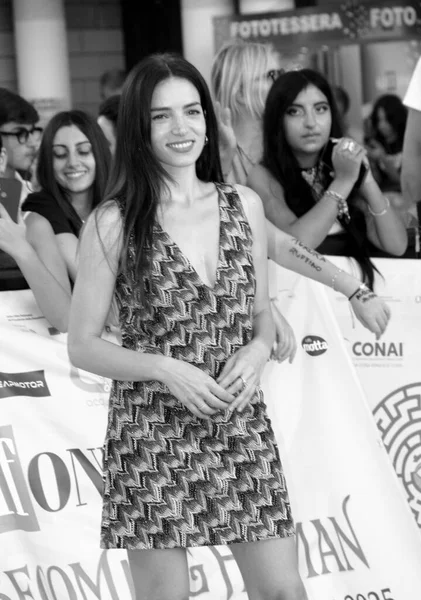 GiFFONI VALİNA PİANA - 25 Temmuz 2025: Aurora Ruffino Giffoni Film Festivali 2025 - 25 Temmuz 2025 tarihinde Giffoni Valle Piana, İtalya.