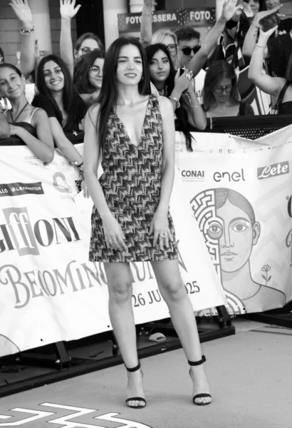 GiFFONI VALİNA PİANA - 25 Temmuz 2025: Aurora Ruffino Giffoni Film Festivali 2025 - 25 Temmuz 2025 tarihinde Giffoni Valle Piana, İtalya.